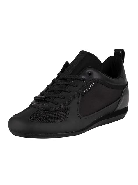 black dressy trainers for men.